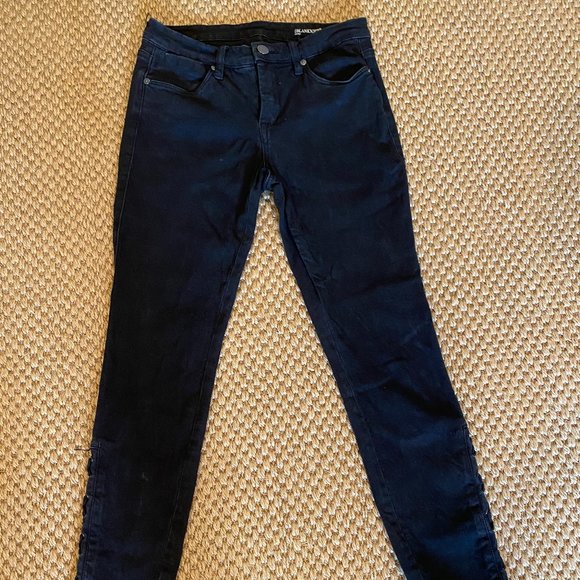 BLANKNYC Jeans with Ankle Zipper and X Detailing - Picture 1 of 4